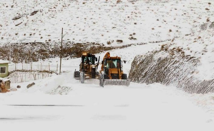 Van Büyükşehir Belediyesinin karla mücadele çalışmaları sürüyor