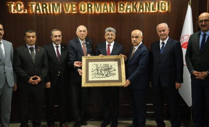 Vanlı heyetten Tarım ve Orman Bakanı Kirişçi’ye ziyaret