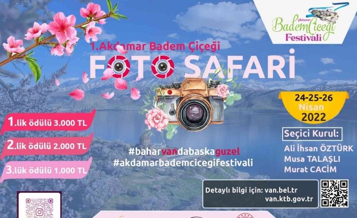 Van’da ‘1. Akdamar Badem Çiçeği Foto Safari’ maratonu başlıyor