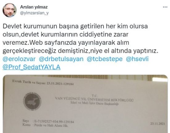 Vanlı esnaftan YYÜ'ye "sözünüzde neden durmadınız?" sorusu
