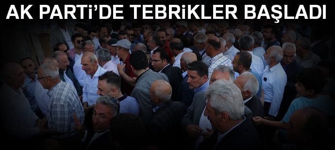 AK Parti tebrikleri kabul etti