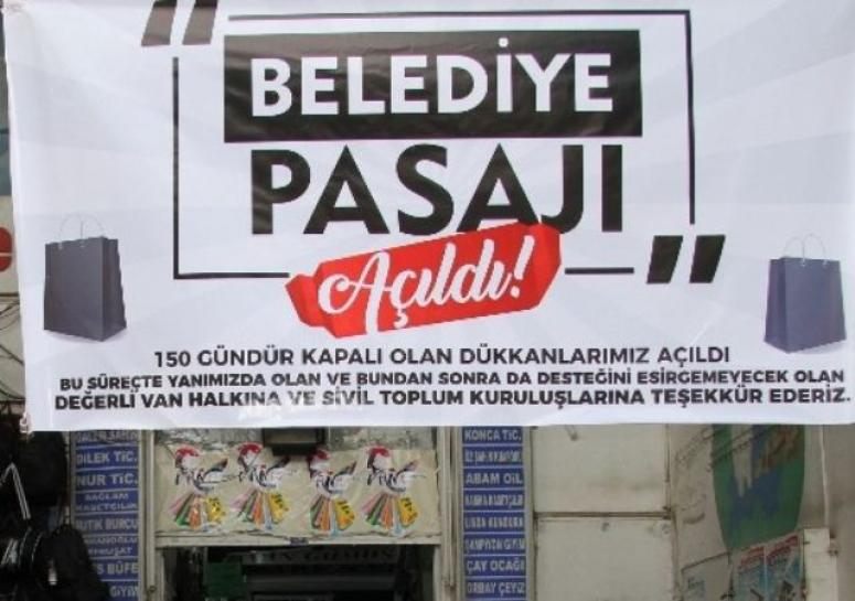 Belediye Pasajı 5 ay sonra tekrar açıldı