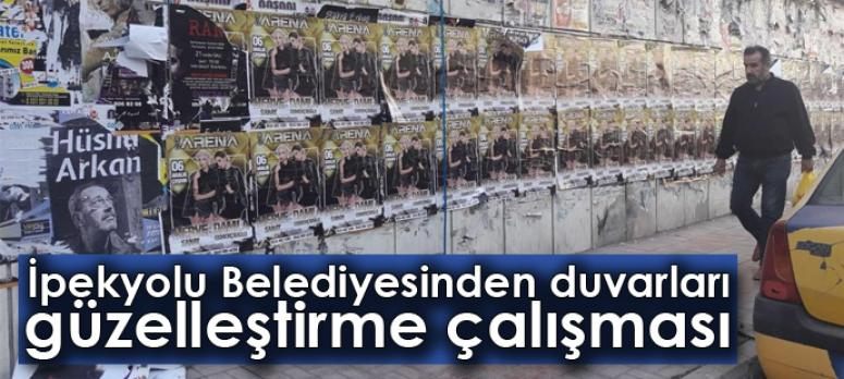 İpekyolu Belediyesinden duvarları güzelleştirme çalışması