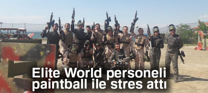 Elite World personeli paintball ile stres attı