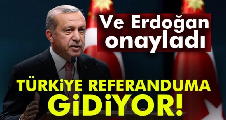 Cumhurbaşkanı Erdoğan, anayasa değişikliği teklifini onayladı