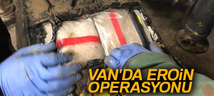 Van polisi 2 ayrı operasyonda 105 kilo eroin ele geçirdi