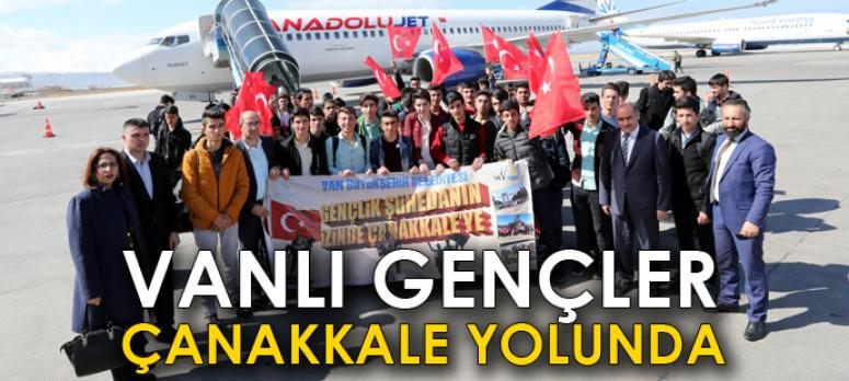 Vanlı gençler 18 Mart Şehitleri Anma Günü dolayısıyla Çanakkale