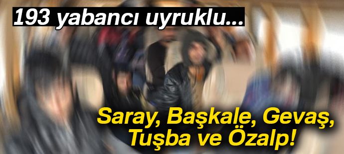 Jandarma 5 ayrı ilçede 193 yabancı uyruklu kaçak göçmen yakaladı