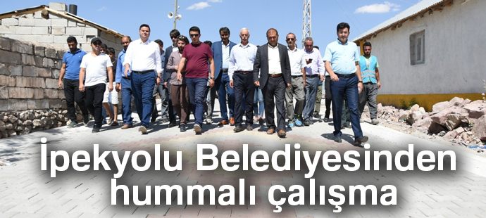 İpekyolu Belediyesinden hummalı çalışma