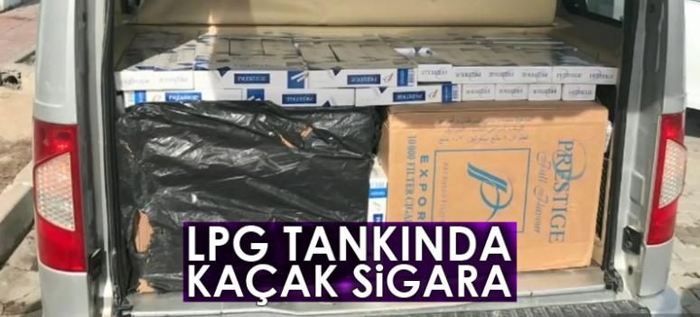 LPG tankından kaçak sigara çıktı