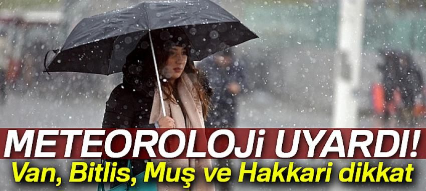 Bölgede karla karışık yağmur uyarısı