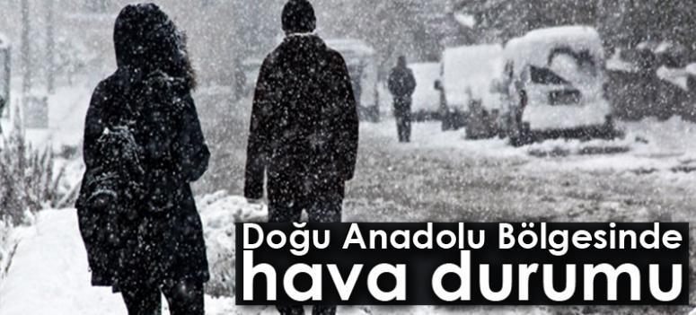 Doğu Anadolu Bölgesinde hava durumu