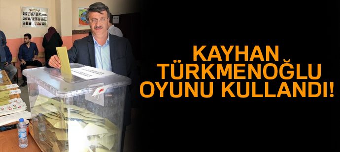 AK Parti Van il başkanı Türkmenoğlu oyunu kullandı