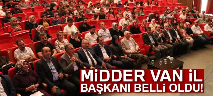 MİDDER Van İl Başkanlığına Erdoğan seçildi