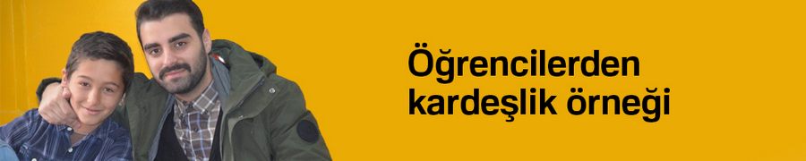 Öğrencilerden kardeşlik örneği