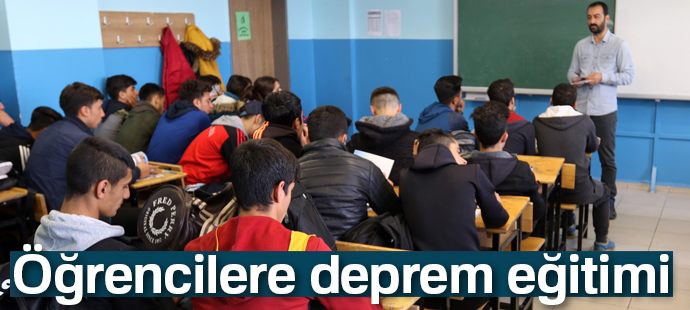 Öğrencilere deprem eğitimi