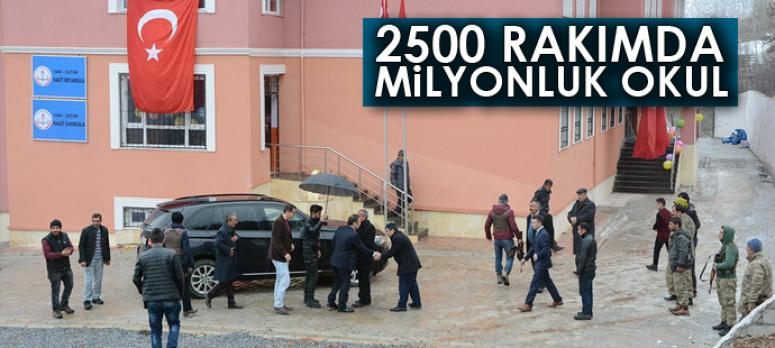 2500 rakımda milyonluk okul