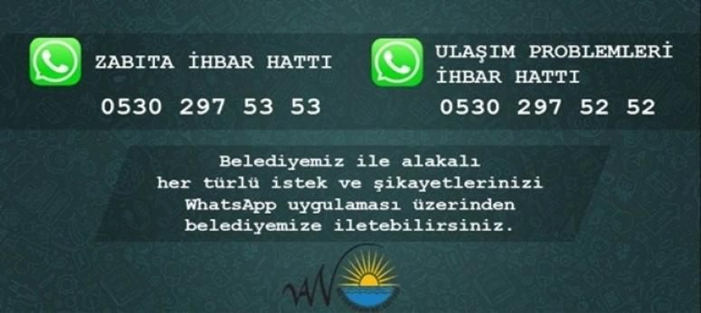 Van Büyükşehir Belediyesinden WhatsApp hattı