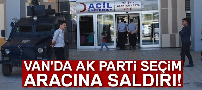 AK Parti seçim aracına saldırı