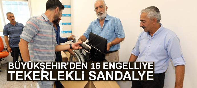 Van Büyükşehir Belediyesinden 16 engelliyi tekerlekli sandalye