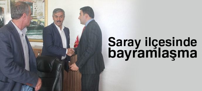 Saray ilçesinde bayramlaşma