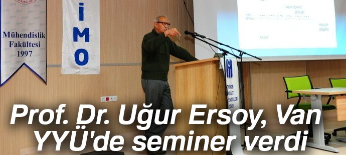 Prof. Dr. Uğur Ersoy, Van YYÜ