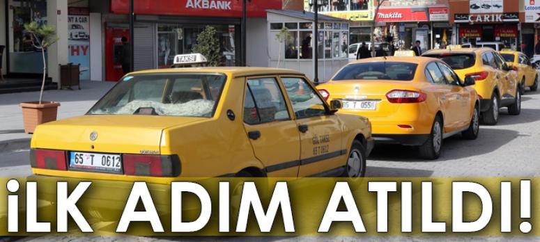 Taksi duraklarının yenilenmesi için ilk adım atıldı