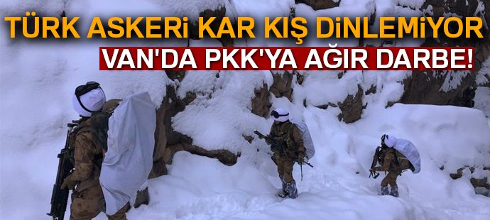 Karla kaplı arazide PKK