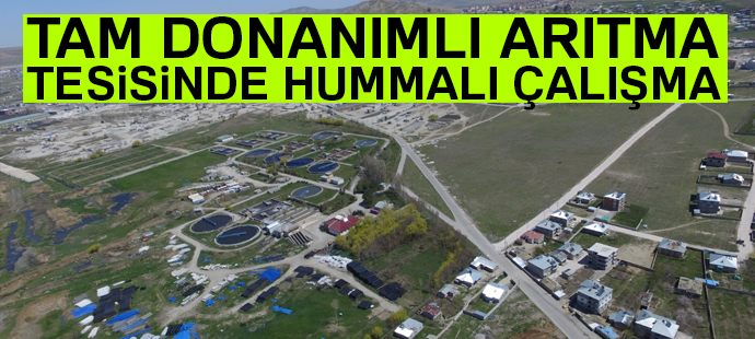 Tam donanımlı arıtma tesisinde hummalı çalışma