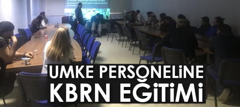 UMKE personeline KBRN eğitimi