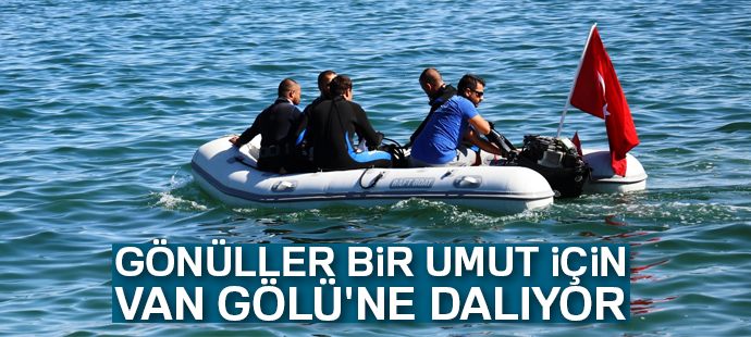 Gönüllüler bir umut için Van Gölü