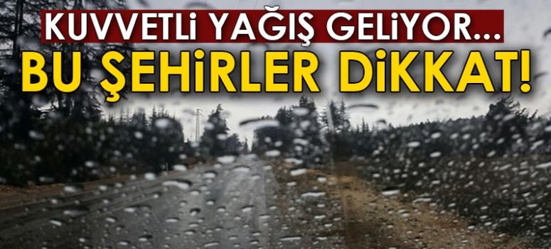 Muş ve Bitlis için kuvvetli yağış uyarısı