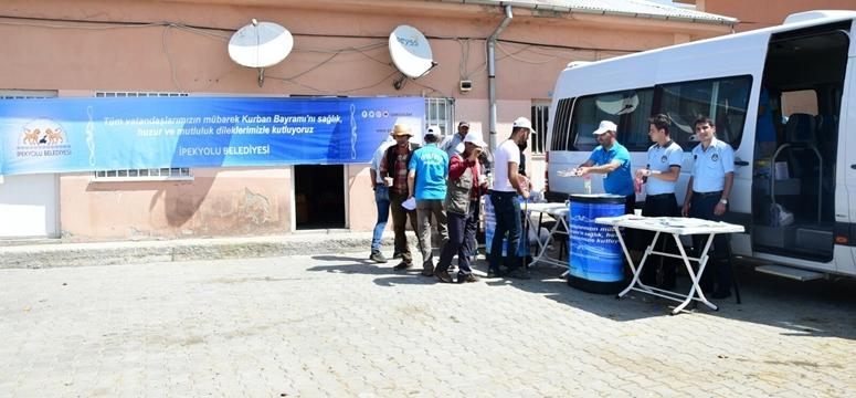 İpekyolu belediyesi ekipleri bayramda da iş başında