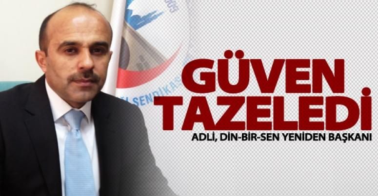 Yusuf Adli, Din-Bir-Sen yönetimine yeniden seçildi